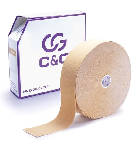 Amazon | C&G キネシオロジーテープ ブラック 50mm × 30m 業務用 伸縮